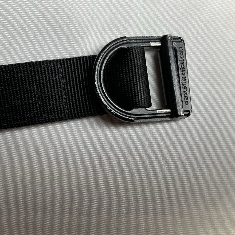 5.11 511 Tactical 1.5" Trainer Belt Black Metal Buckle Mens XL 40-42" Nylon - Picture 9 of 11